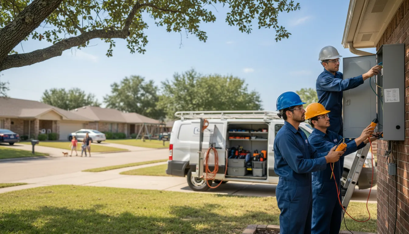 Certified electrician providing emergency electrical services in Grantville, KS